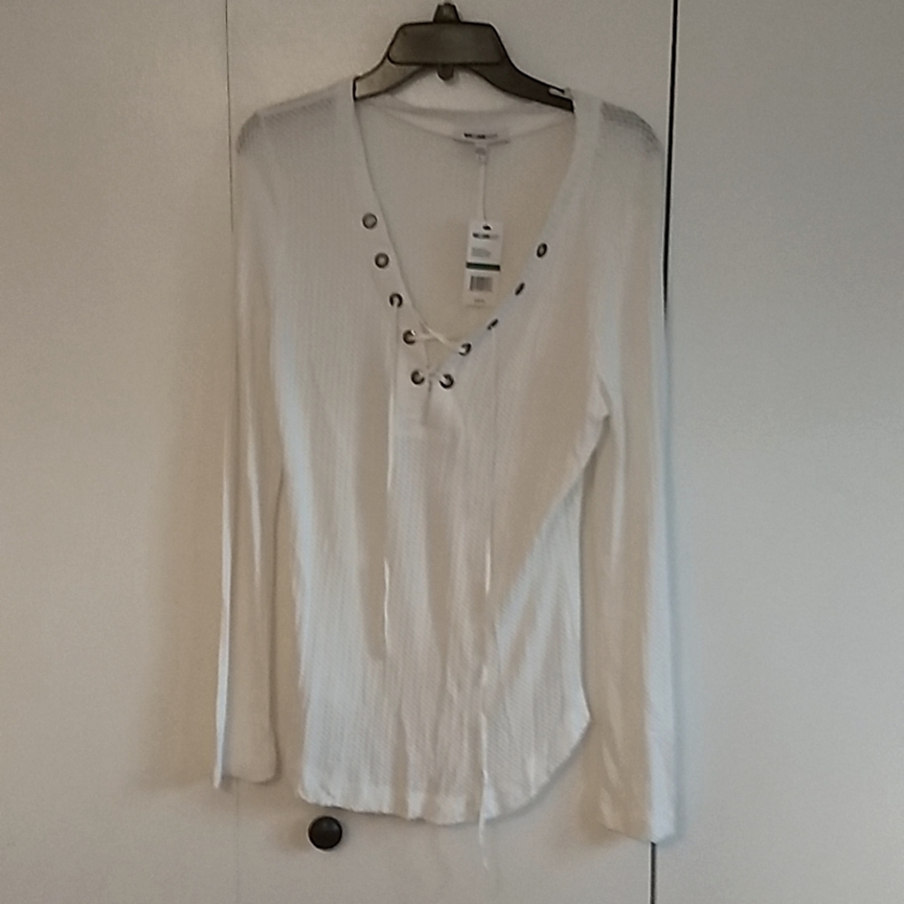 William Rast Waffle Knit Henley